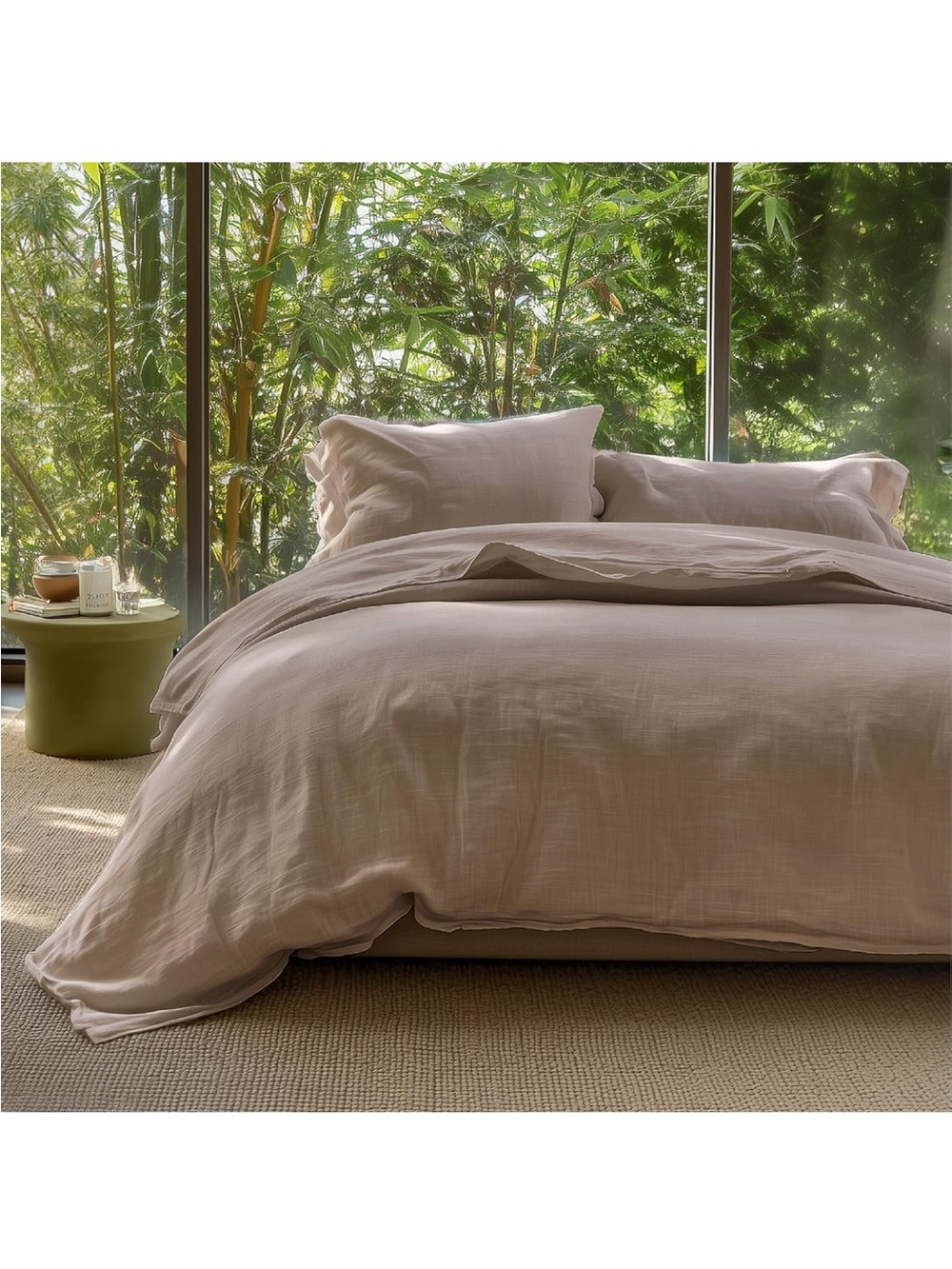 NEW Bedsure PureWoven Muslin Duvet Cover, Cooling for’Hot Sleepers OEKO-TEX cert - Picture 9 of 9